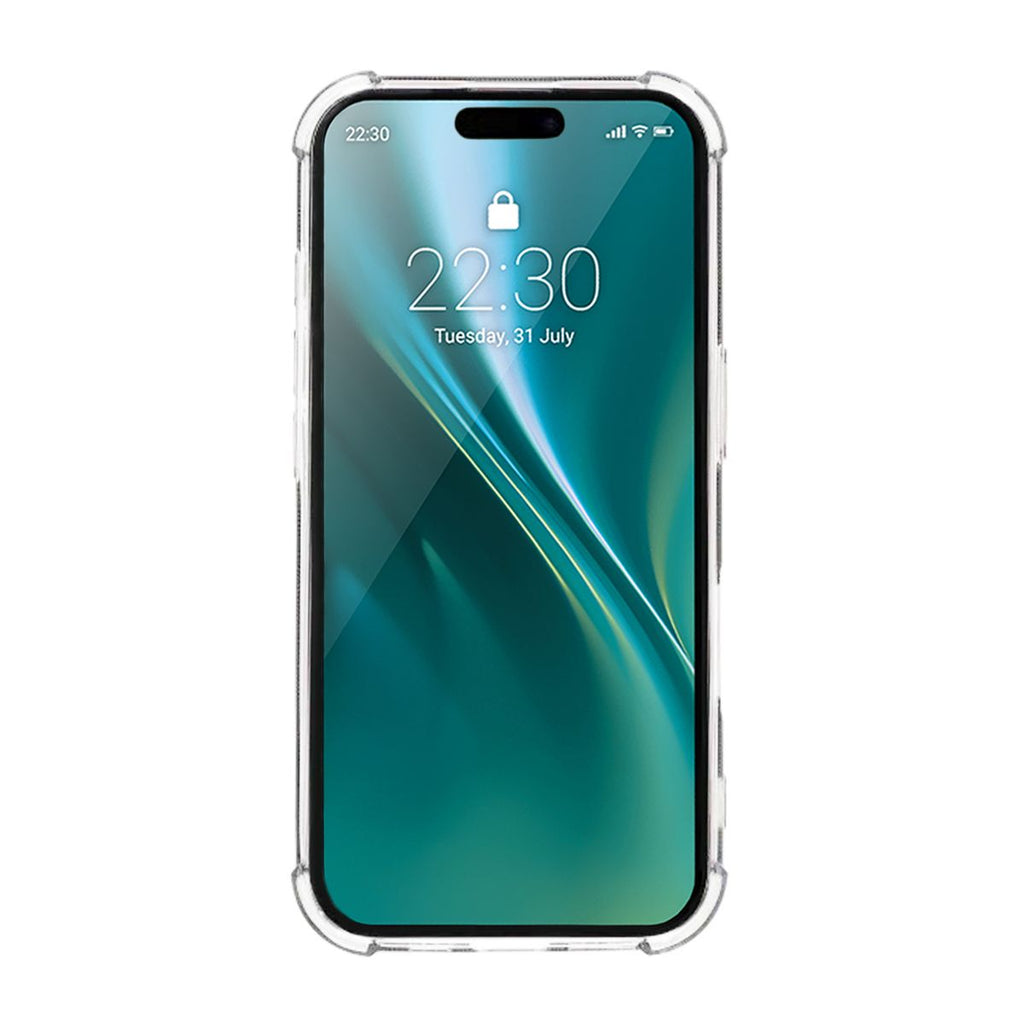 iPhone 16 Plus TPU Skal med Korthållare – Transparent