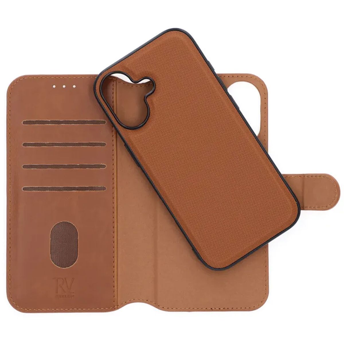 iPhone 16 Plånboksfodral – Brun