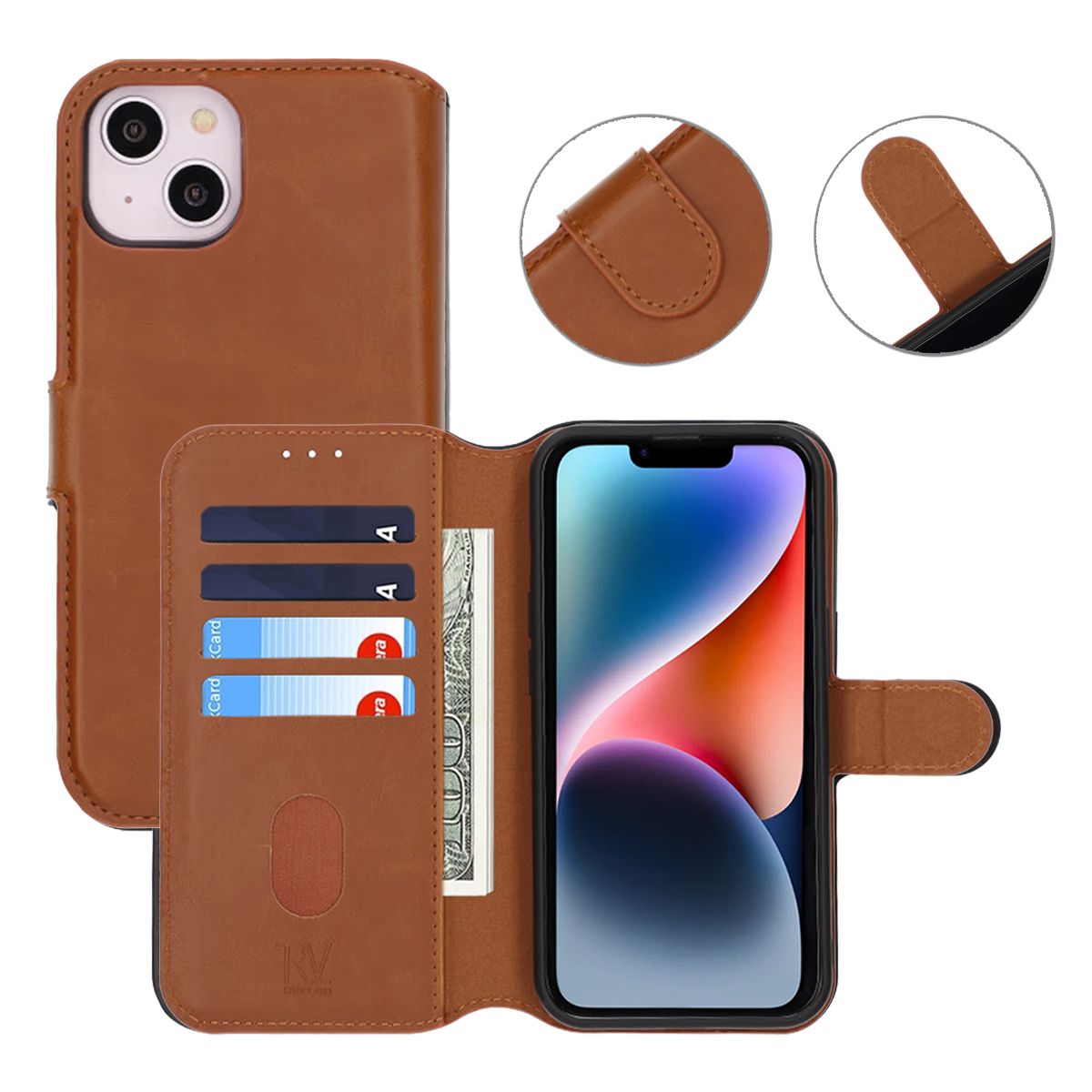 iPhone 11 Plånboksfodral – Brun