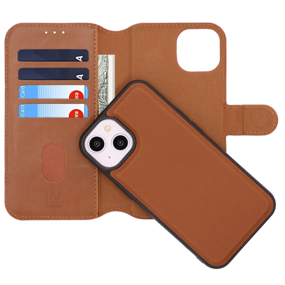 iPhone 11 Plånboksfodral – Brun