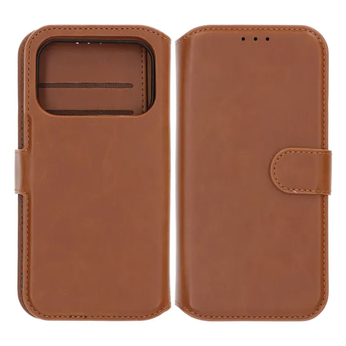 iPhone 17 Pro Max Plånboksfodral – Brun