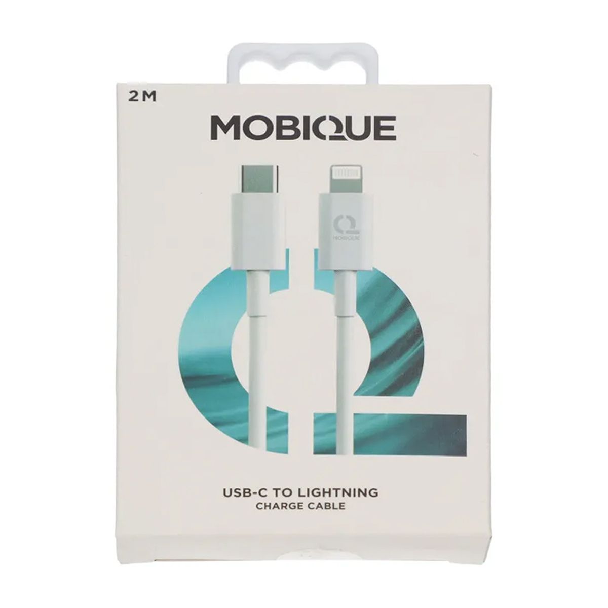 MOBIQUE USB-C Lightning Kabel 2m – Vit