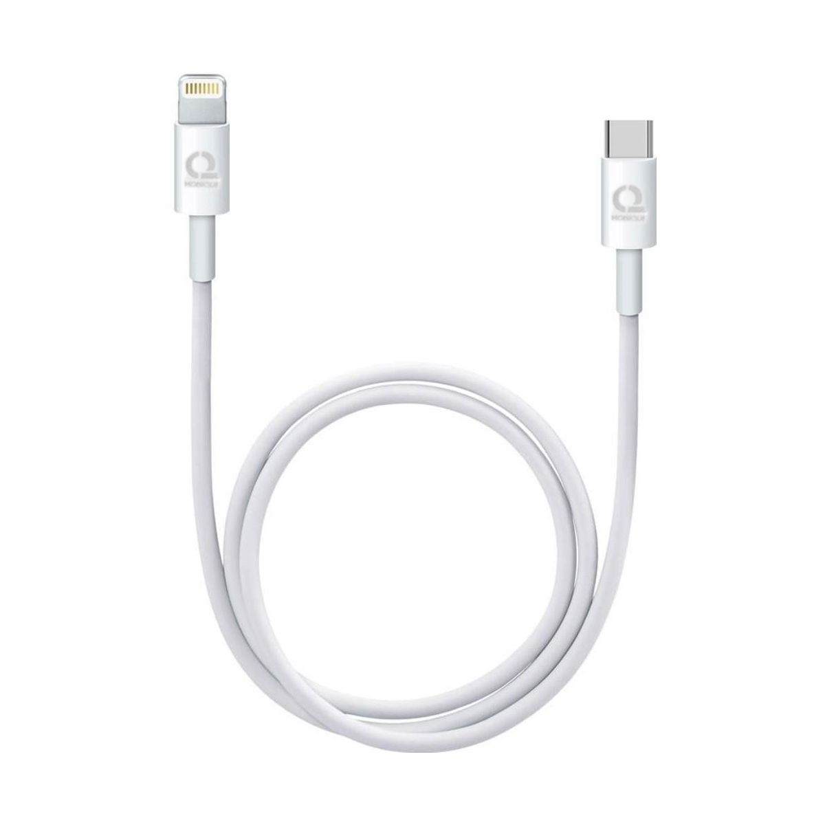 MOBIQUE USB-C Lightning Kabel 2m – Vit