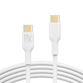 Rvelon USB-C Silikonkabel 240W 1m – Vit