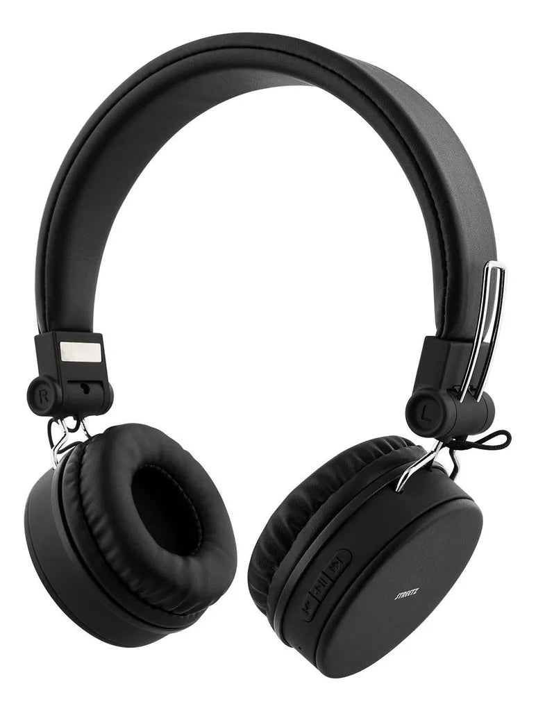 STREETZ Bluetooth On-Ear Headset 3.5mm – Svart
