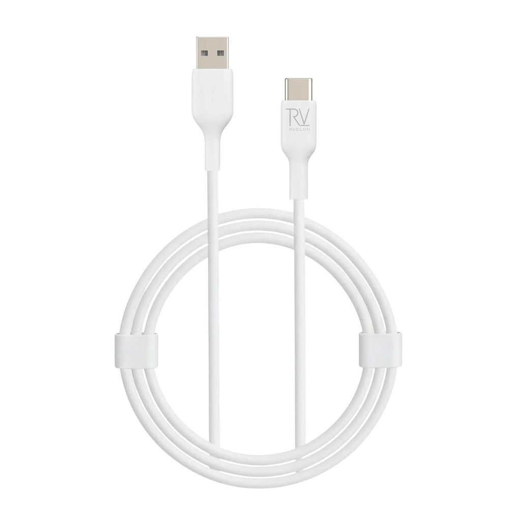 Rvelon USB-A USB-C Kabel 60W 1m – Vit