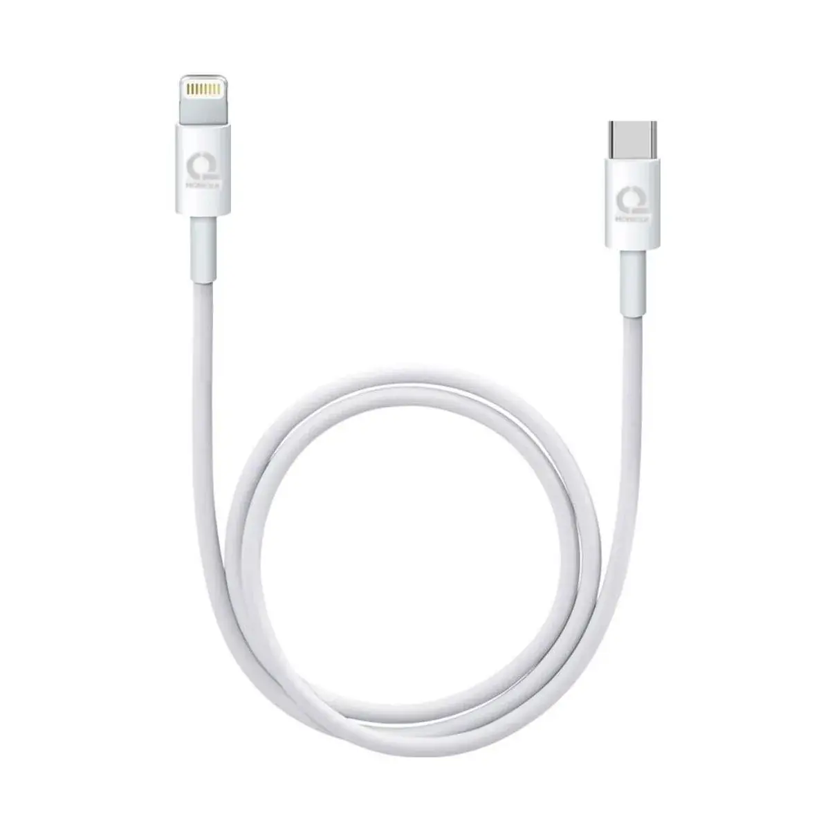 MOBIQUE USB-C Lightning Kabel 2m – Vit